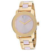  Shop Authentic Movado Bold Beige Dial Two Tone Steel Strap Watch For Women - 3600640 - Luxxuri