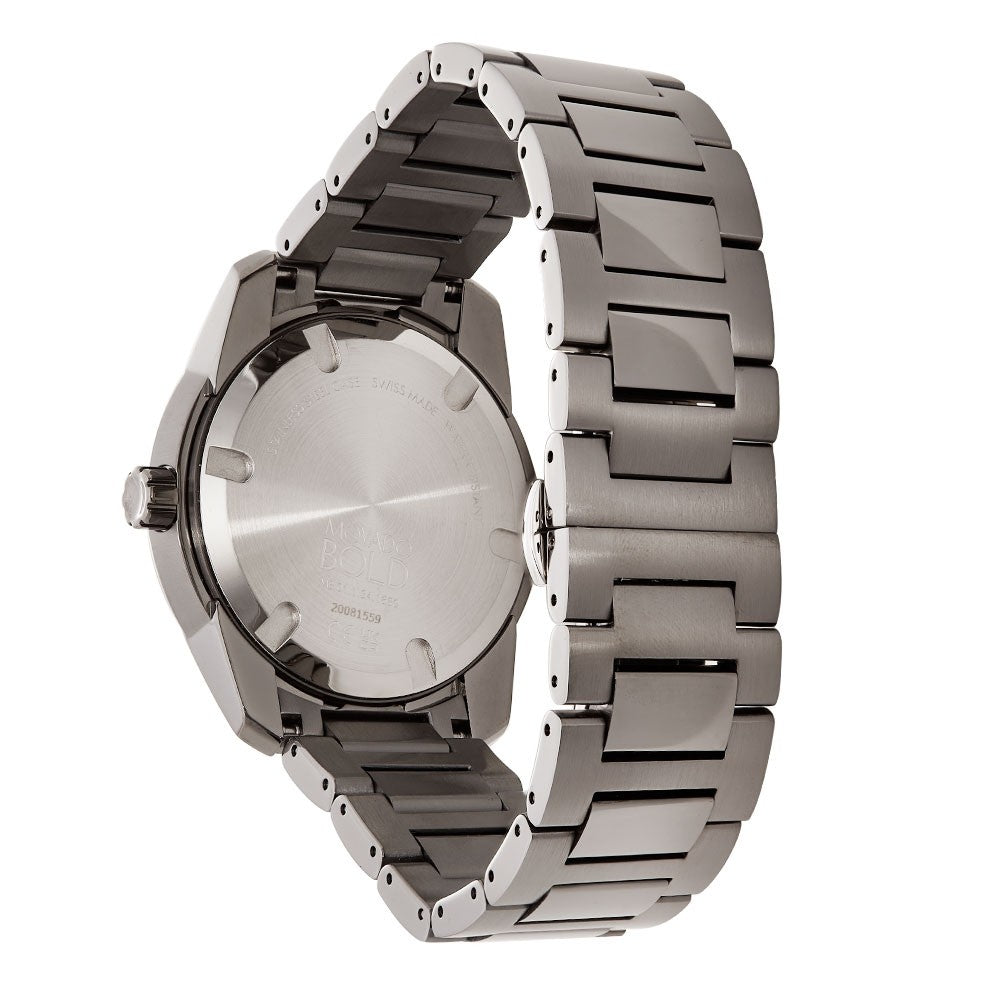  Shop Authentic Movado Bold Verso Grey Dial Grey Steel Strap Watch for Men - 3600860 - Luxxuri