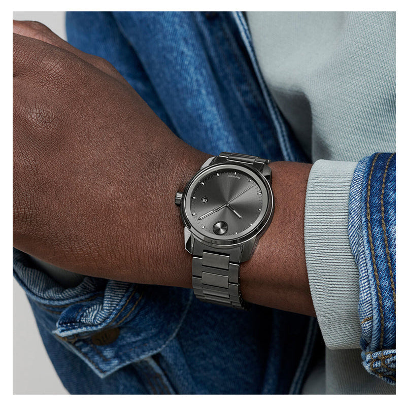  Shop Authentic Movado Bold Verso Grey Dial Grey Steel Strap Watch for Men - 3600860 - Luxxuri