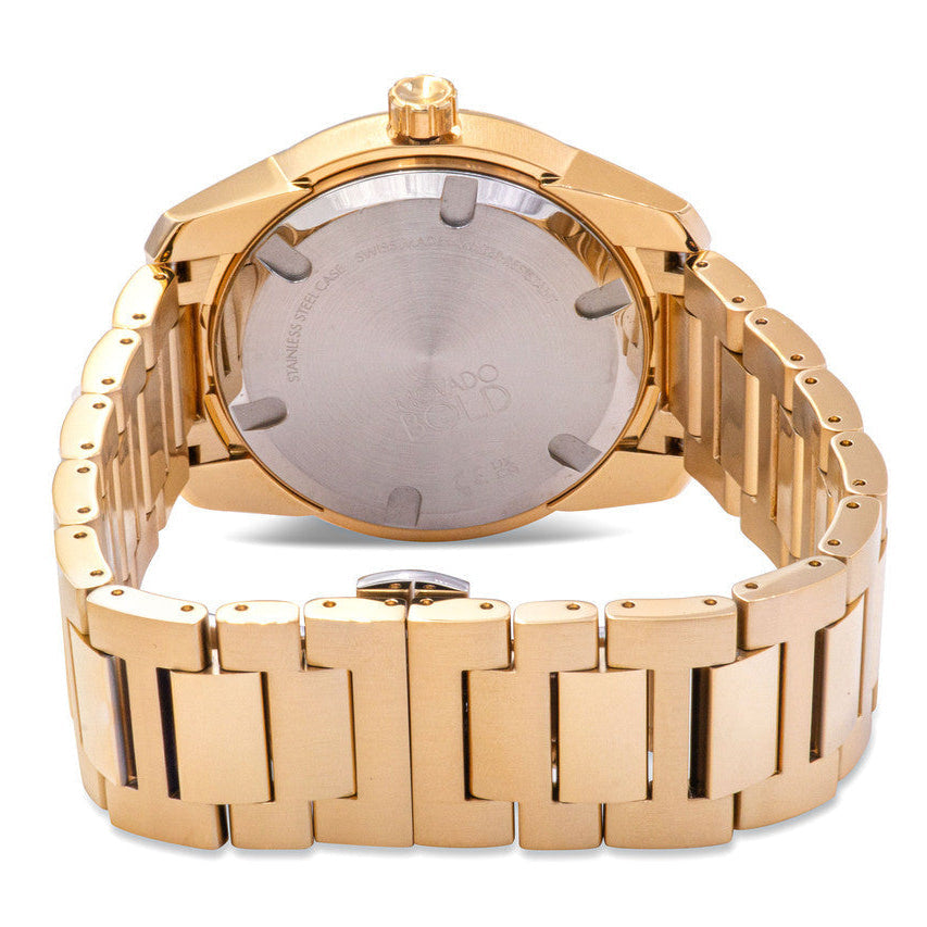  Shop Authentic Movado Bold Verso Gold Dial Gold Steel Strap Watch for Men - 3600861 - Luxxuri