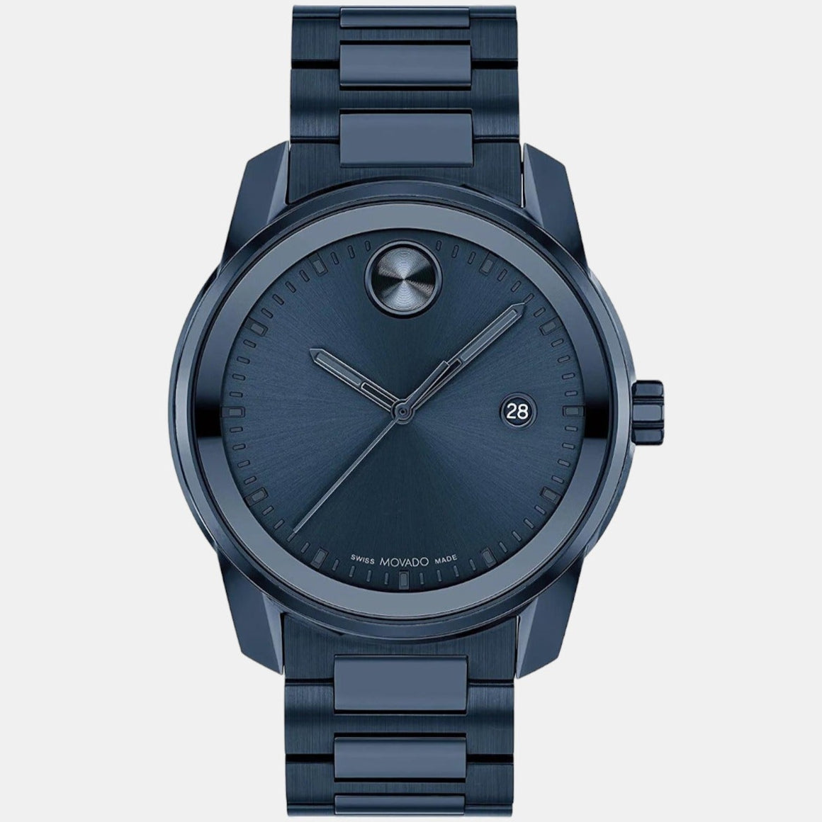  Shop Authentic Movado Bold Verso Blue Dial Blue Steel Strap Watch for Men - 3600862 - Luxxuri