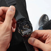  Shop Authentic Guess Legend Analog Black Dial Black Rubber Strap Watch For Men - GW0648G1 - Luxxuri