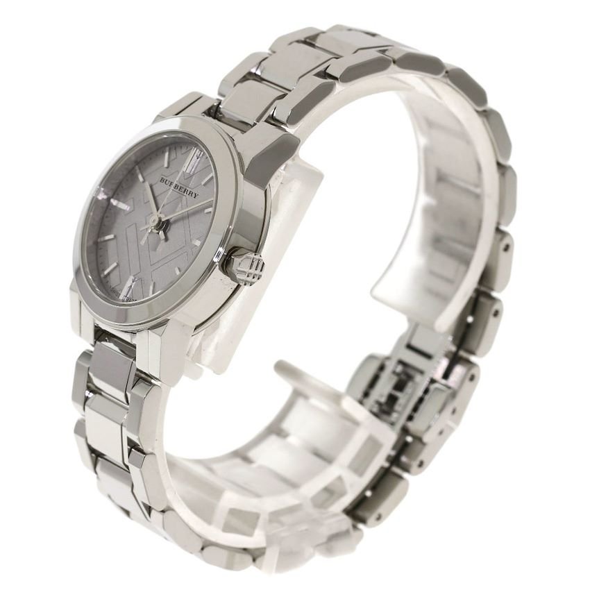  Shop Authentic Burberry The City Diamonds Silver Dial Silver Steel Strap Watch for Women - BU9229 - Luxxuri