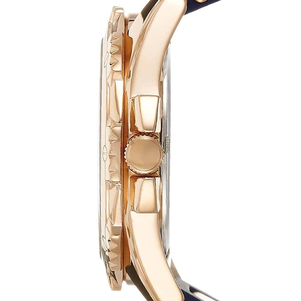  Shop Authentic Guess Interpid White & Rose Gold Dial Blue Silicone Strap Watch For Women - W0325L8 - Luxxuri