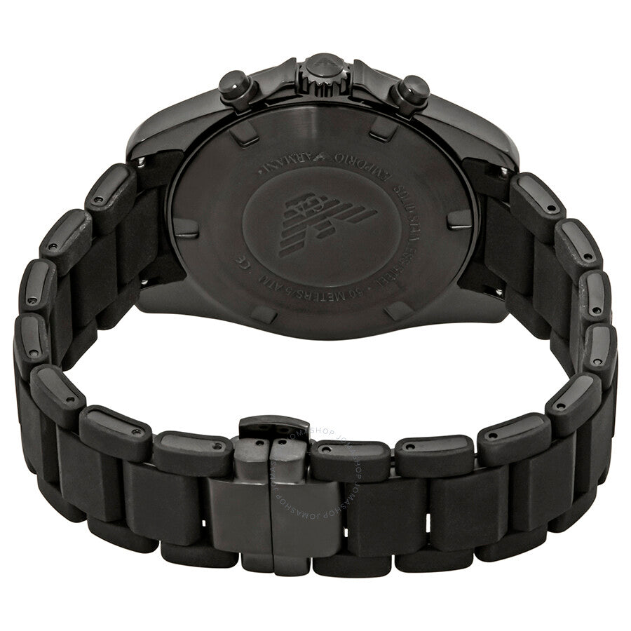  Shop Authentic Emporio Armani Sigma Chronograph Blue Dial Black Silicone Strap Watch For Men - AR6121 - Luxxuri