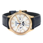  Shop Authentic Movado Heritage Celestograf White Mother of Pearl Dial Blue Leather Strap Watch For Women - 3650011 - Luxxuri