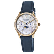  Shop Authentic Movado Heritage Celestograf White Mother of Pearl Dial Blue Leather Strap Watch For Women - 3650011 - Luxxuri