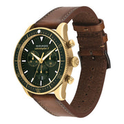  Shop Authentic Movado Heritage Chronograph Green Dial Brown Leather Strap Watch For Men - 3650062 - Luxxuri