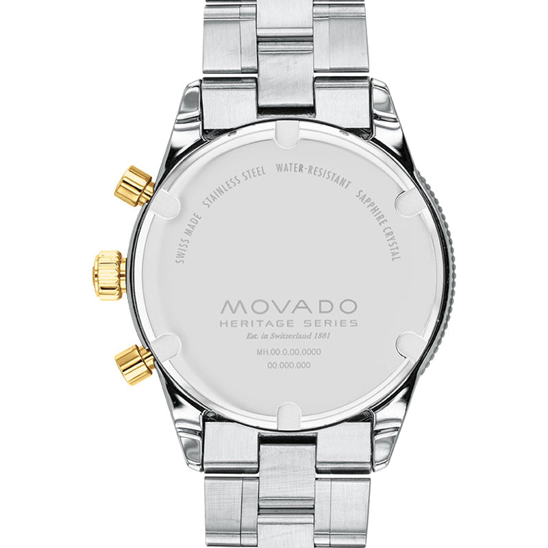 Shop Authentic Movado Heritage Calendoplan Chronograph Green Dial Two Tone Steel Strap Watch For Men - 3650167 - Luxxuri