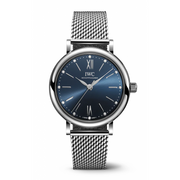  Shop Authentic IWC Portofino Automatic Blue Dial Silver Mesh Bracelet Watch for Women - IW357404 - Luxxuri