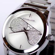  Shop Authentic Michael Kors Harman Analog Silver Dial Silver Steel Strap Watch For Women - MK3672 - Luxxuri