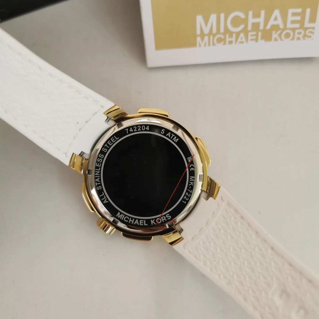  Shop Authentic Michael Kors Sydney Quartz White Dial White Leather Strap Watch For Women - MK7221 - Luxxuri