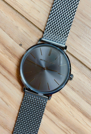  Shop Authentic Michael Kors Auden Three-Hand Grey Dial Grey Mesh Strap Watch for Men - MK7151 - Luxxuri