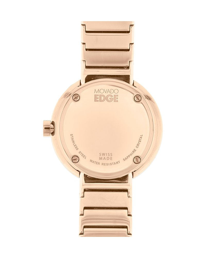  Shop Authentic Movado Edge Rose Gold Dial Rose Gold Steel Strap Watch for Women - 3680013 - Luxxuri
