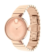  Shop Authentic Movado Edge Rose Gold Dial Rose Gold Steel Strap Watch for Women - 3680013 - Luxxuri
