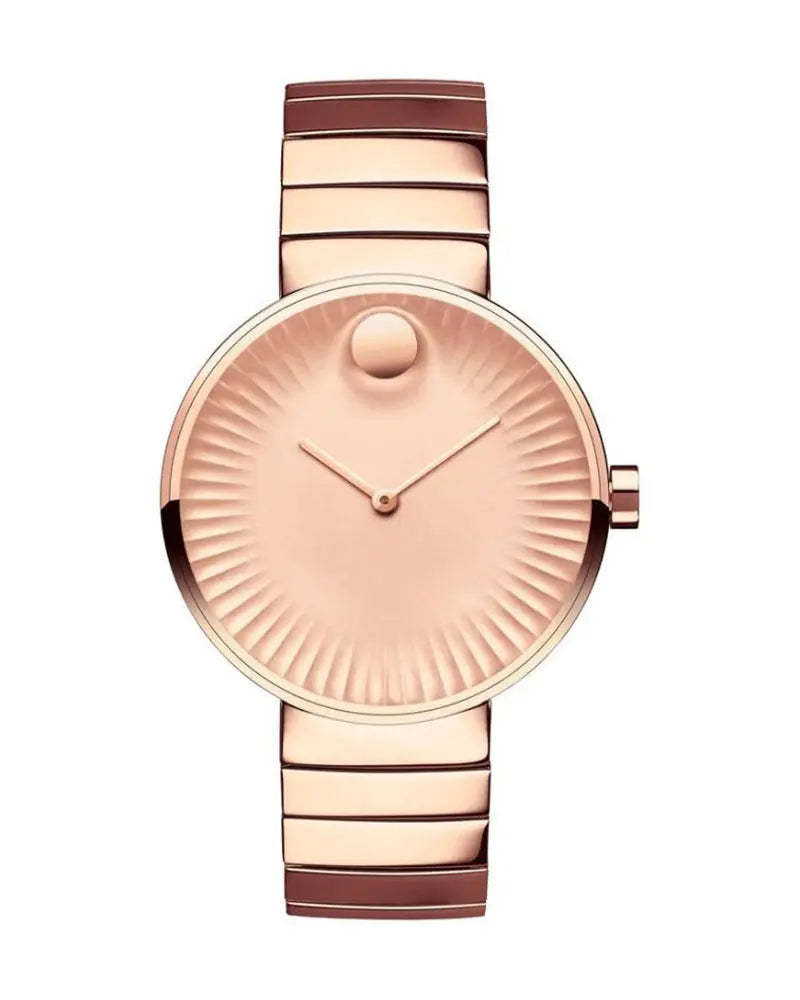  Shop Authentic Movado Edge Rose Gold Dial Rose Gold Steel Strap Watch for Women - 3680013 - Luxxuri