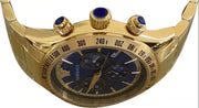  Shop Authentic Versace Classic Chronograph Quartz Blue Dial Gold Steel Strap Watch For Men - VEV700619 - Luxxuri
