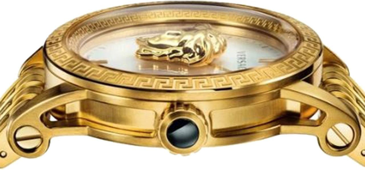  Shop Authentic Versace Palazzo Empire White Dial Gold Steel Strap Watch for Men - VERD00318 - Luxxuri