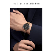  Shop Authentic Daniel Wellington Petite Melrose Black Dial Rose Gold Mesh Strap Watch For Women - DW00100303 - Luxxuri