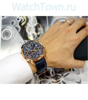  Shop Authentic Guess Horizon Chronograph Blue Dial Blue Leather Strap Watch For Men - W0380G5 - Luxxuri