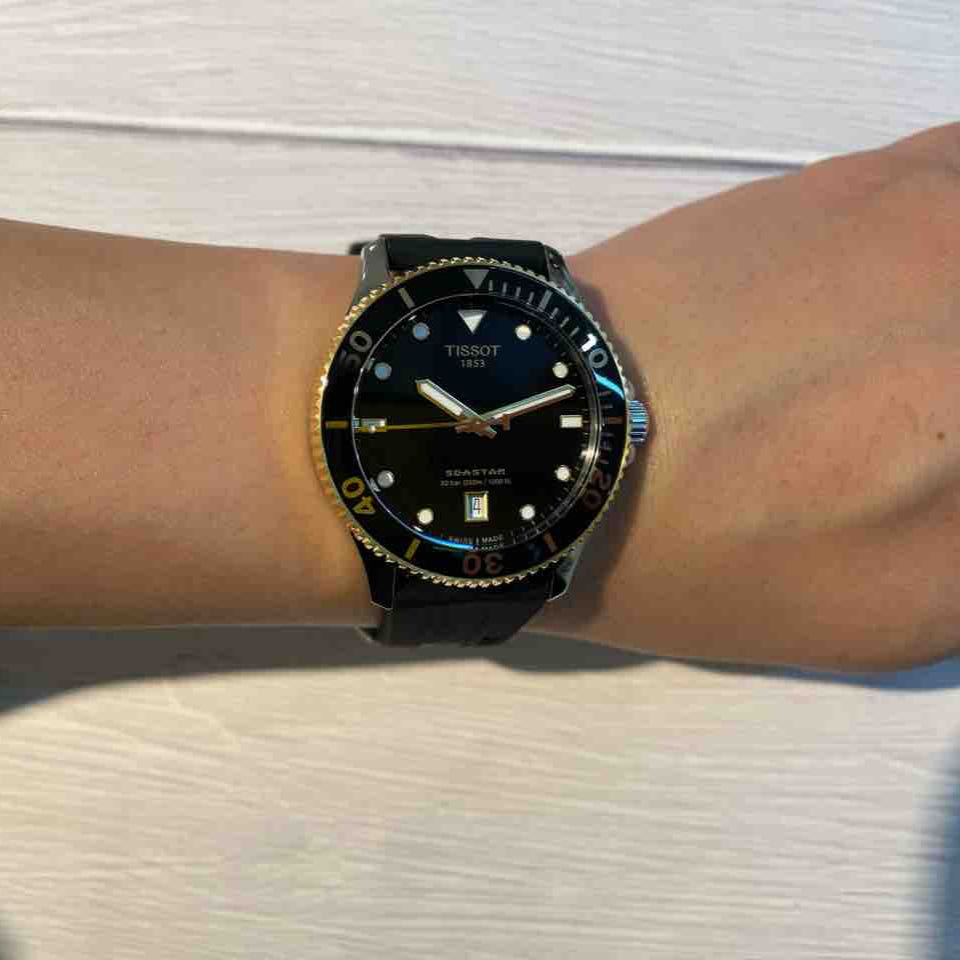  Shop Authentic Tissot Seastar 1000 Black Dial Black Rubber Strap Watch For Men - T120.410.27.051.00 - Luxxuri