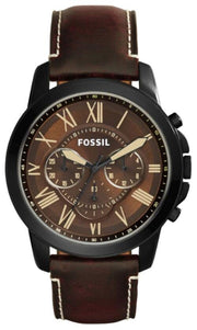  Shop Authentic Fossil Grant Chronograph Brown Dial Brown Leather Strap Watch for Men - FS5088 - Luxxuri