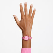  Shop Authentic Swarovski Octea Nova Pink Dial Pink Leather Strap Watch for Women - 5650030 - Luxxuri