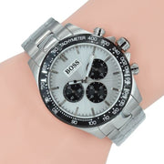  Shop Authentic Hugo Boss Ikon White Dial Silver Steel Strap Watch for Men - 1512964 - Luxxuri