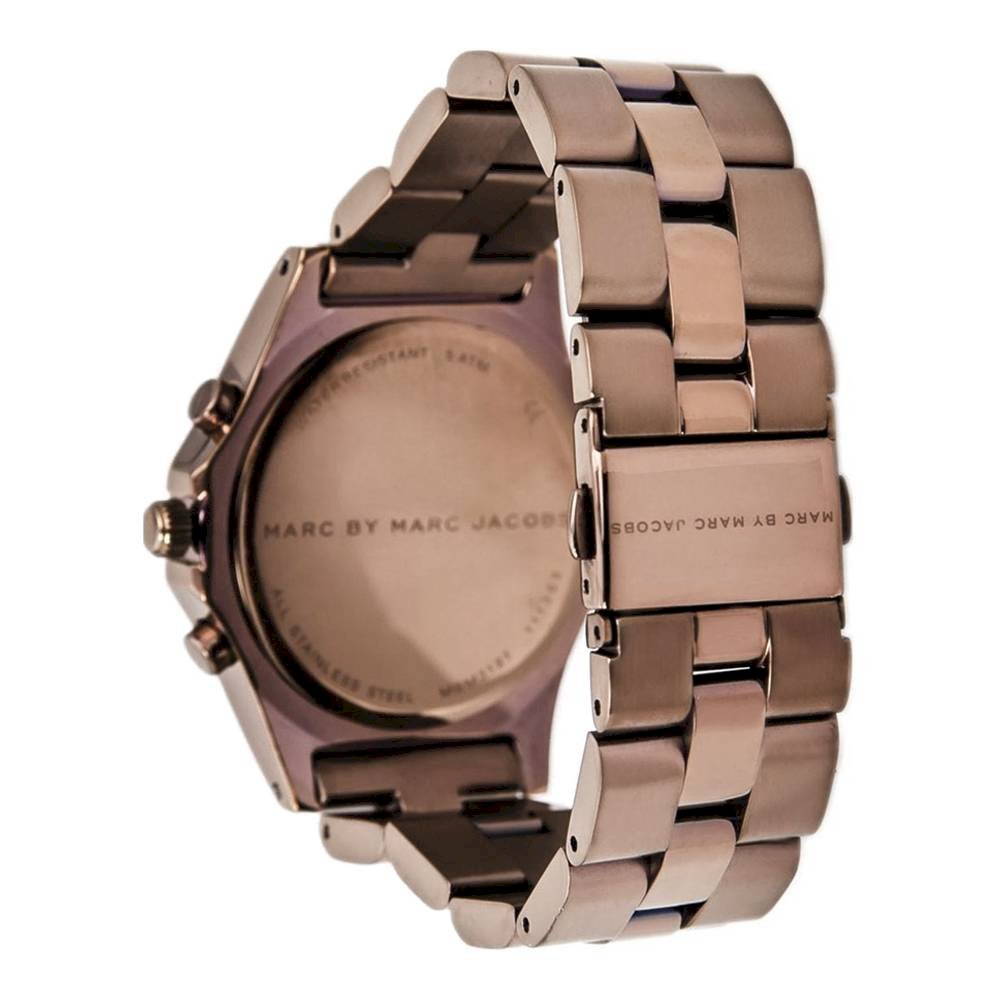  Shop Authentic Marc Jacobs Blade Chronograph Brown Dial Brown Steel Strap Watch for Women - MBM3121 - Luxxuri