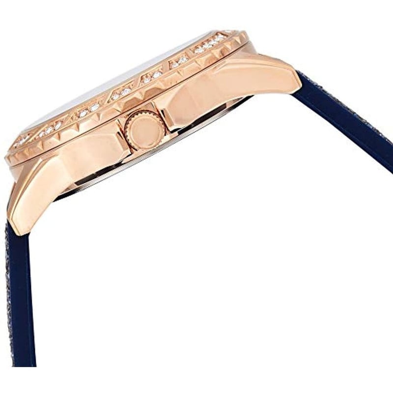  Shop Authentic Guess Swirl Analog Quartz White Dial Blue Rubber Strap Watch for Women - W1096L4 - Luxxuri