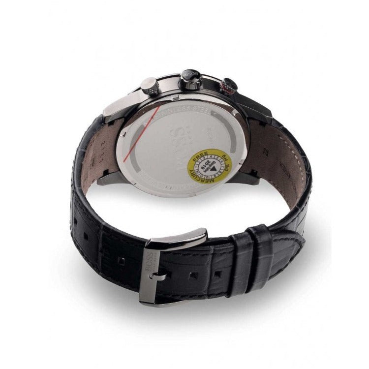  Shop Authentic Hugo Boss Rafale Chronograph Grey Dial Black Leather Strap Watch For Men - HB1513445 - Luxxuri