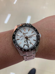  Shop Authentic Seiko Presage Sharp Edged Series Automatic GMT Champagne Dial Silver Steel Strap Watch For Men - SPB273J1 - Luxxuri