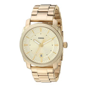  Shop Authentic Fossil Machine Gold Dial Gold Steel Strap Watch for Men - FS5264 - Luxxuri