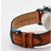  Shop Authentic Fossil Neutra Chronograph Blue Dial Brown Leather Strap Watch for Men - FS5791 - Luxxuri