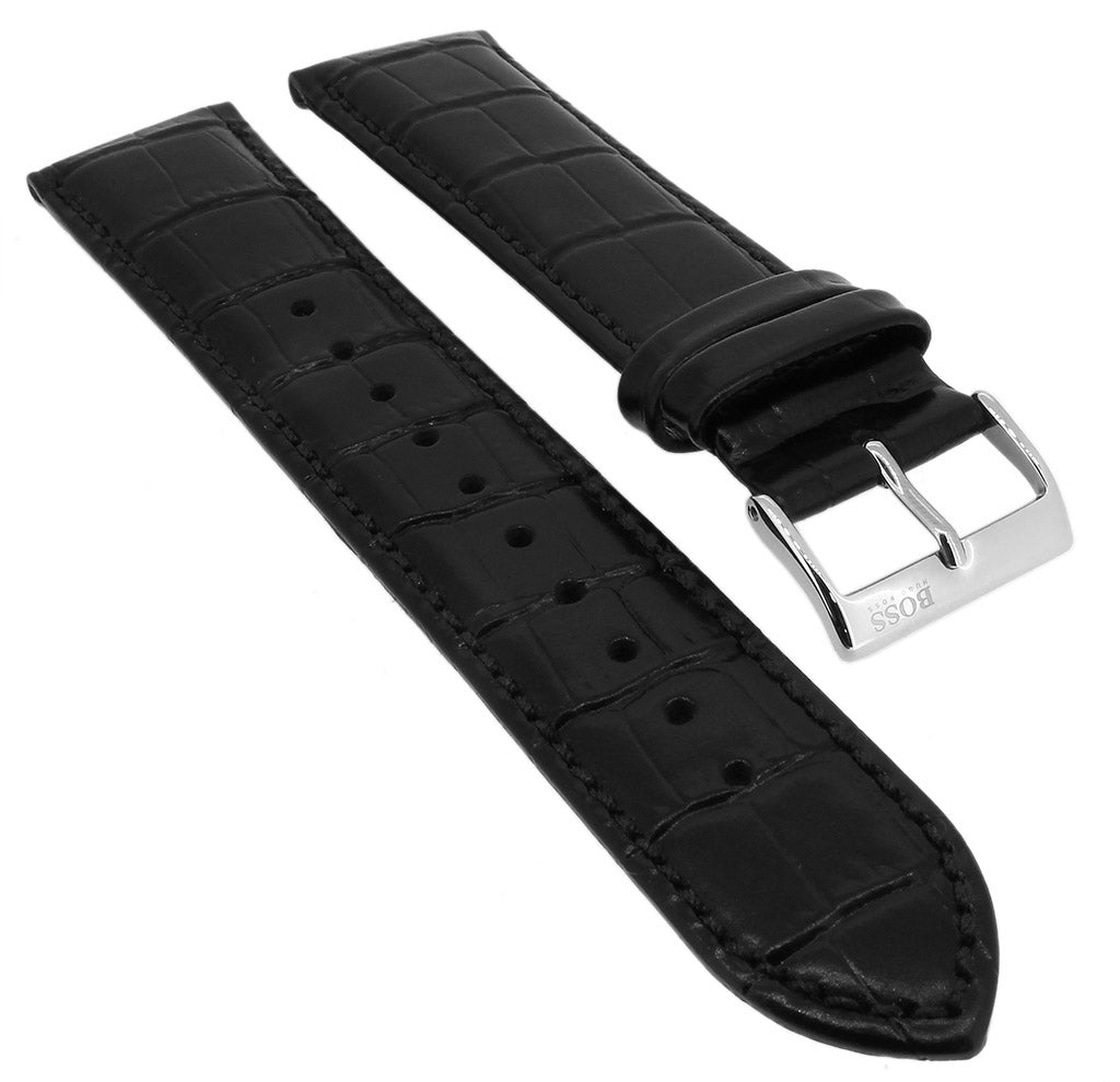  Shop Authentic Hugo Boss Jet Blue Dial Black Leather Strap Watch for Men - 1513283 - Luxxuri