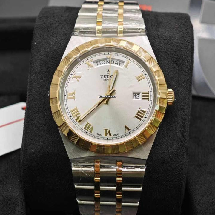  Shop Authentic Tudor Royal Automatic Silver Dial Two Tone Steel Strap Watch for Men - M28603-0001 - Luxxuri