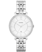  Shop Authentic Fossil Jacqueline White Dial Silver Steel Strap Watch for Women - ES3698 - Luxxuri