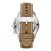  Shop Authentic Fossil Wakefield Chronograph Cream Dial Brown Leather Strap Watch for Men - CH2951 - Luxxuri