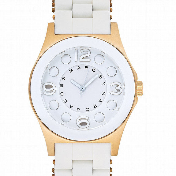  Shop Authentic Marc Jacobs Pelly White Dial White Silicone Strap Watch for Women - MBM2526 - Luxxuri