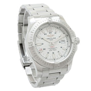  Shop Authentic Breitling Colt Automatic Silver Dial Black Leather Mens Watch - A1738811/G791/173A - Luxxuri
