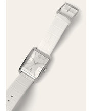  Shop Authentic Calvin Klein Window White Dial White Leather Strap Watch for Men - K2M21120 - Luxxuri