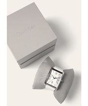  Shop Authentic Calvin Klein Window White Dial White Leather Strap Watch for Men - K2M21120 - Luxxuri