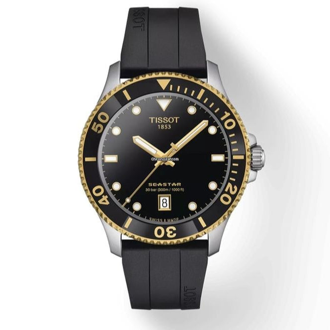  Shop Authentic Tissot Seastar 1000 Black Dial Black Rubber Strap Watch For Men - T120.410.27.051.00 - Luxxuri