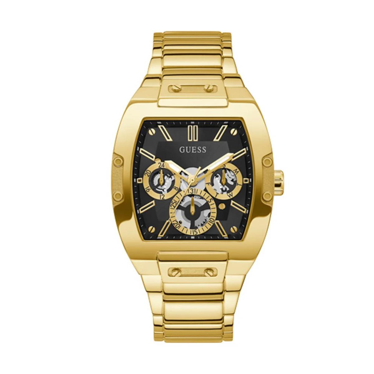  Shop Authentic Guess Phoenix Multi Function Black Dial Gold Steel Strap Watch for Men - GW0456G1 - Luxxuri