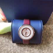  Shop Authentic Swarovski Crystalline Silver Dial Purple Leather Strap Watch for Women - 5295355 - Luxxuri