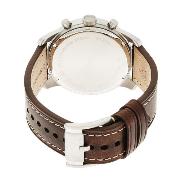  Shop Authentic Fossil Pilot Chronograph White Dial Brown Leather Strap Watch for Men - FS5146 - Luxxuri