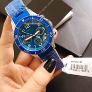  Shop Authentic Marc Jacobs Rock Chronograph Blue Dial Blue Silicone Strap Watch for Women - MBM2575 - Luxxuri