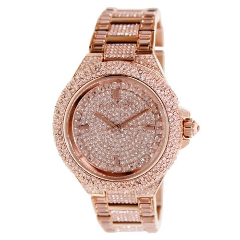 Shop Authentic Michael Kors Camille Crystal Rose Gold Dial Rose Gold Steel Strap Watch for Women - MK5862 - Luxxuri