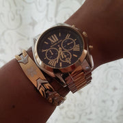  Shop Authentic Michael Kors Bradshaw Blue Dial Two Tone Steel Strap Watch for Women - MK5976 - Luxxuri