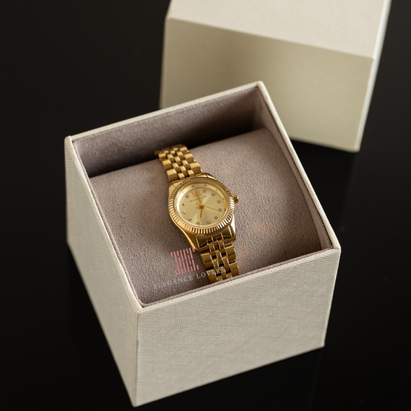  Shop Authentic Michael Kors Lexington Analog Gold Dial Gold Steel Strap Watch for Women - MK4741 - Luxxuri